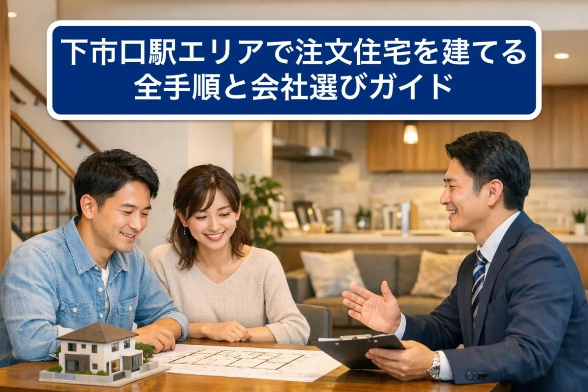 下市口駅エリアで注文住宅を建てる全手順と会社選びガイド