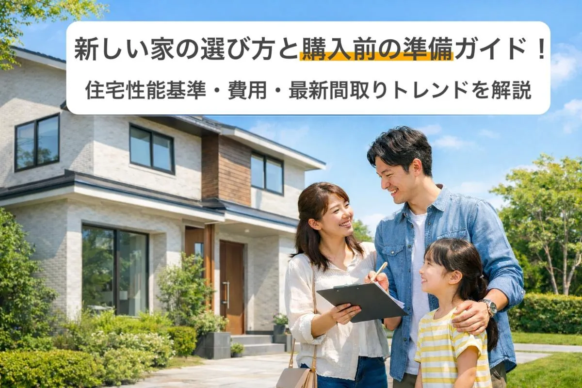 新しい家の選び方と購入前の準備ガイド!住宅性能基準・費用・最新間取りトレンドを解説