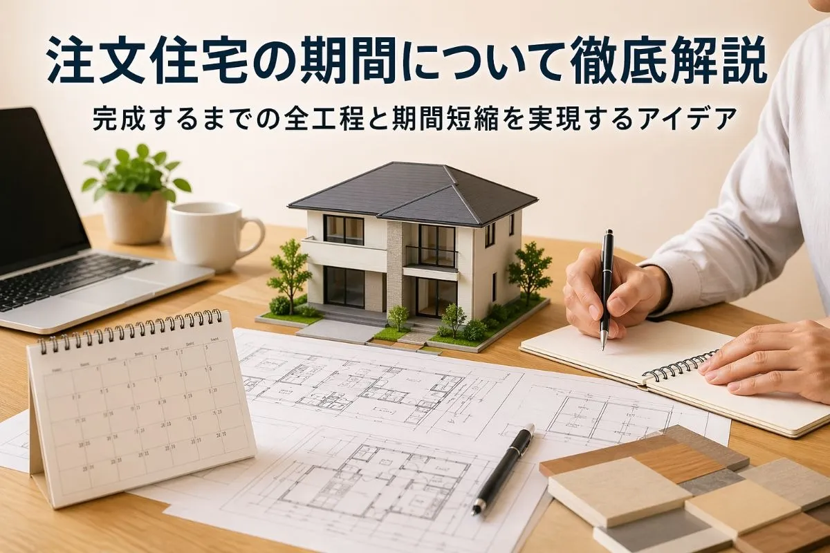 注文住宅の期間について徹底解説|完成するまでの全工程と期間短縮を実現するアイデア