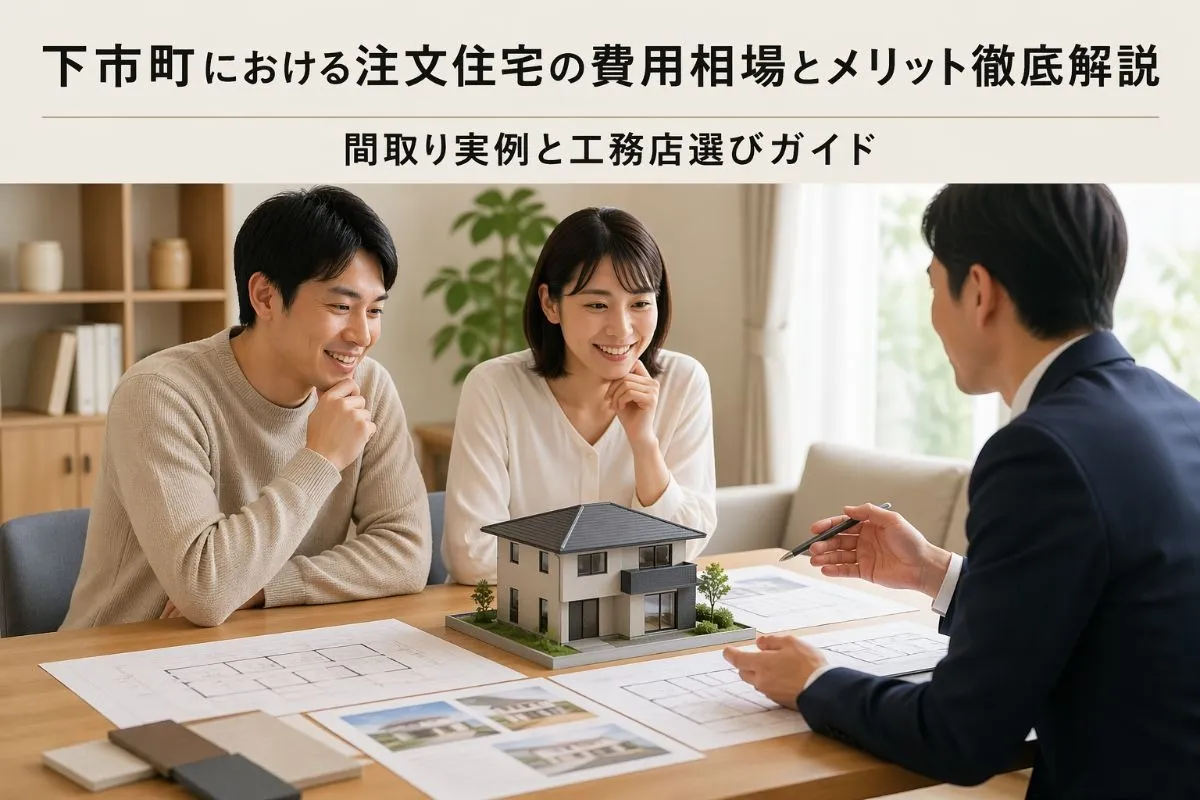 下市町における注文住宅の費用相場とメリット徹底解説|間取り実例と工務店選びガイド
