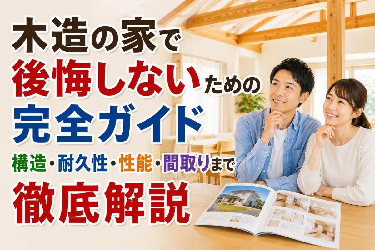 木造の家で後悔しないための完全ガイド|構造・耐久性・性能・間取りまで徹底解説
