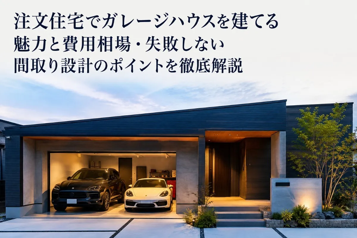 注文住宅でガレージハウスを建てる魅力と費用相場・失敗しない間取り設計のポイントを徹底解説